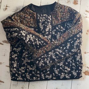 Zara Kids Floral Quilted Jacket